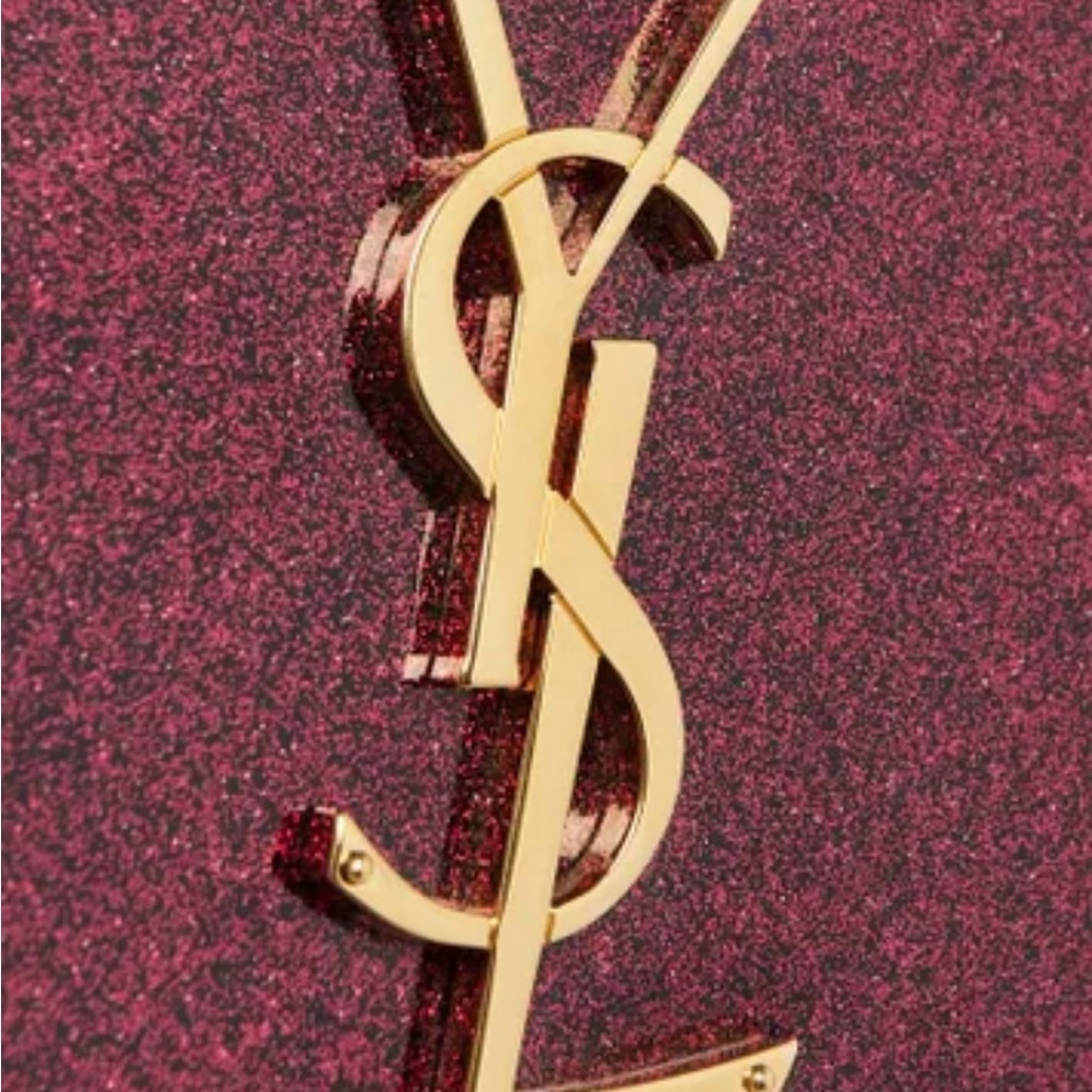 Saint Laurent Monogram Logo Kate Glitter Patent Leather
Crossbody Chain Bag - Picture 8 of 12